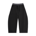 Lizzie Plaid Waistband Barrel Sweatpants