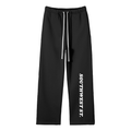 Lizzie black Fleece Straight Leg Pants