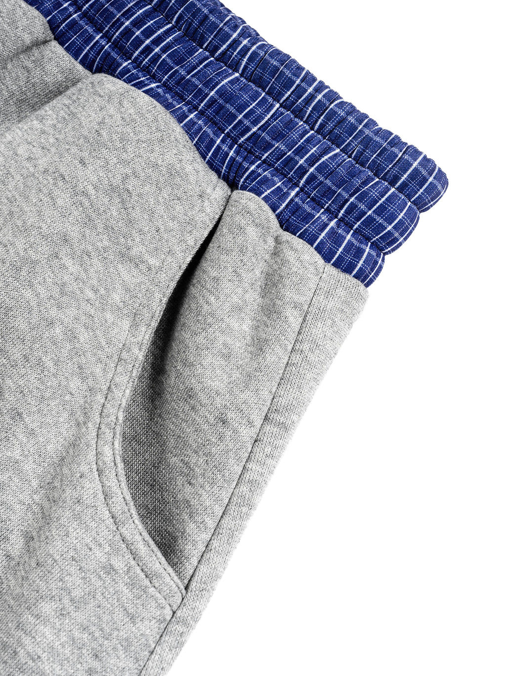 Lizzie Plaid Waistband Barrel Sweatpants